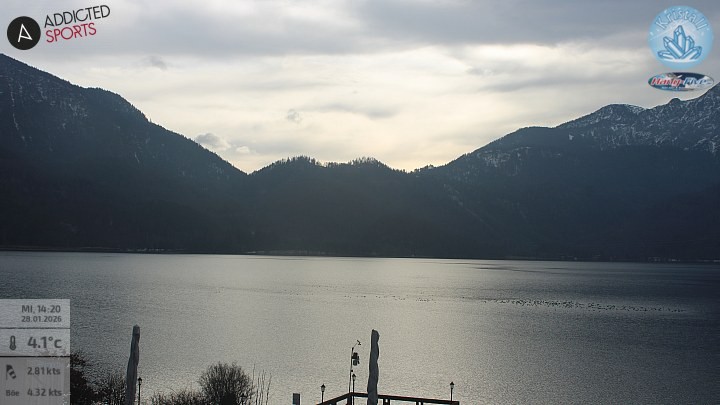 Archiv Foto Webcam Kristall Trimini: Kochelsee und Herzogstand