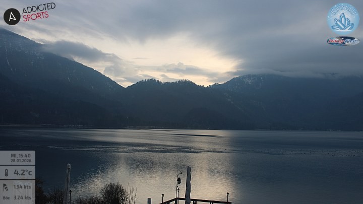 Archiv Foto Webcam Kristall Trimini: Kochelsee und Herzogstand