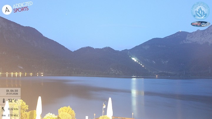 Archiv Foto Webcam Kristall Trimini: Kochelsee und Herzogstand