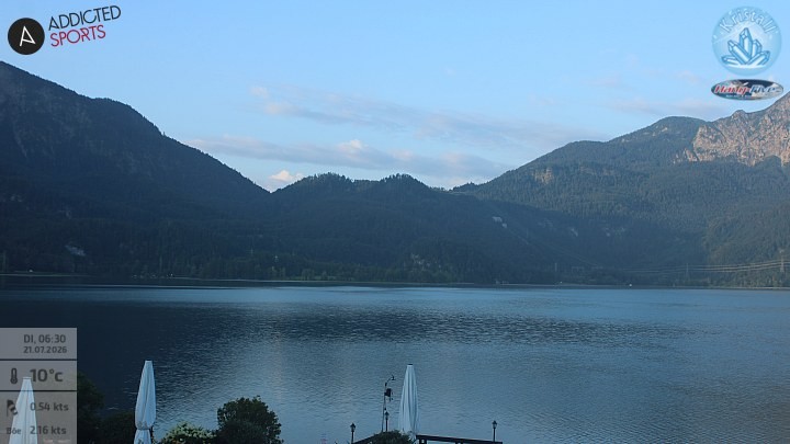 Archiv Foto Webcam Kristall Trimini: Kochelsee und Herzogstand