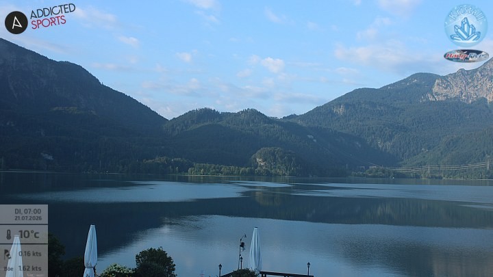 Archiv Foto Webcam Kristall Trimini: Kochelsee und Herzogstand
