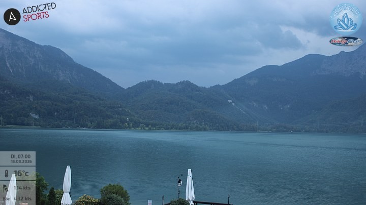 Archiv Foto Webcam Kristall Trimini: Kochelsee und Herzogstand