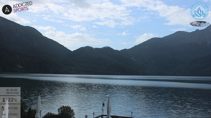 Archiv Foto Webcam Kristall Trimini: Kochelsee und Herzogstand
