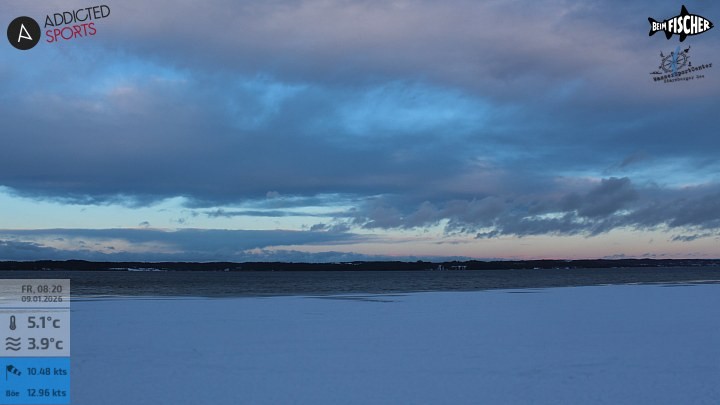 Archiv Foto Webcam Blick von Ammerland über den Starnberger See