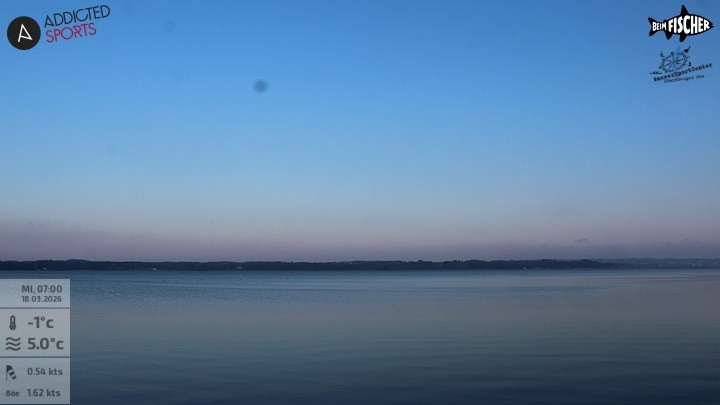 Archiv Foto Webcam Blick von Ammerland über den Starnberger See