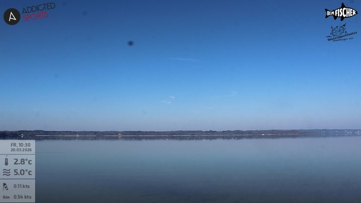Archiv Foto Webcam Blick von Ammerland über den Starnberger See