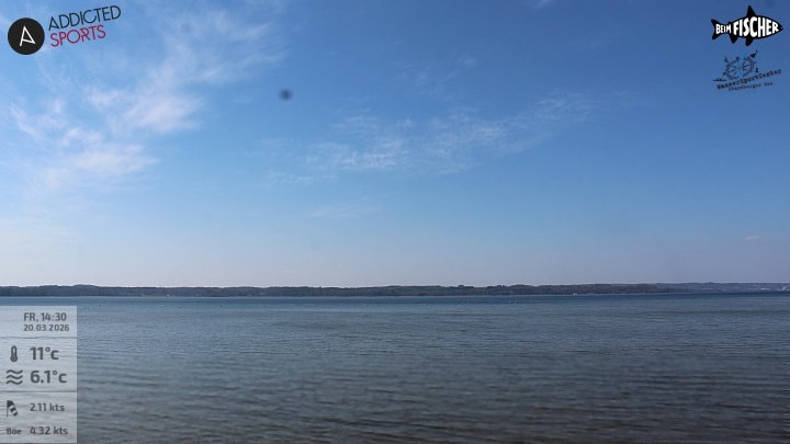 Archiv Foto Webcam Blick von Ammerland über den Starnberger See