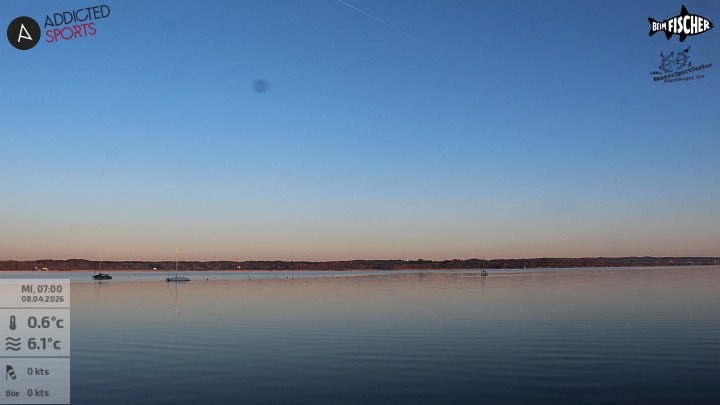Archiv Foto Webcam Blick von Ammerland über den Starnberger See