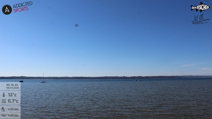 Archiv Foto Webcam Blick von Ammerland über den Starnberger See