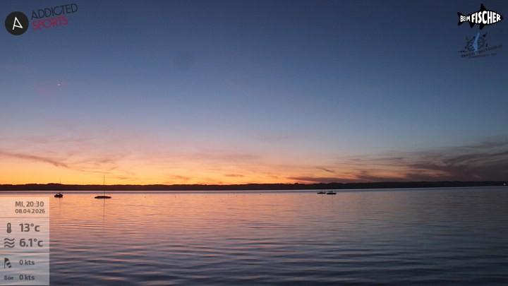 Archiv Foto Webcam Blick von Ammerland über den Starnberger See