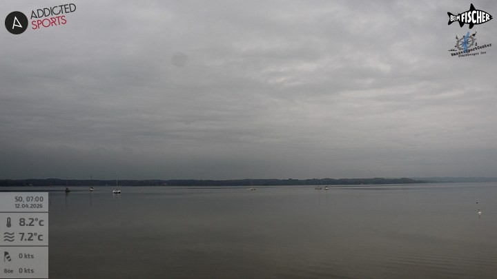 Archiv Foto Webcam Blick von Ammerland über den Starnberger See