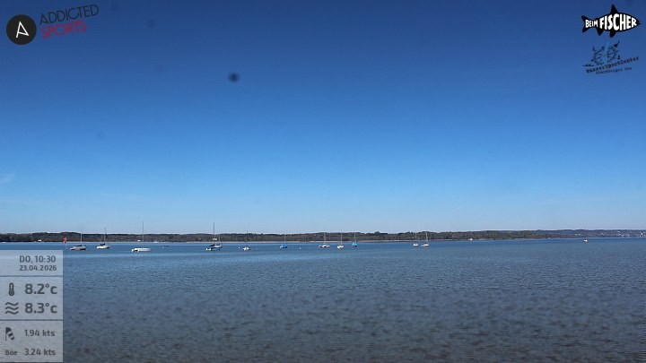 Archiv Foto Webcam Blick von Ammerland über den Starnberger See
