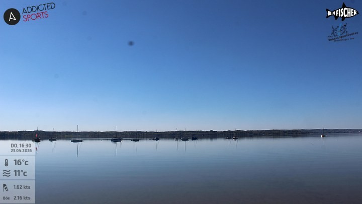 Archiv Foto Webcam Blick von Ammerland über den Starnberger See