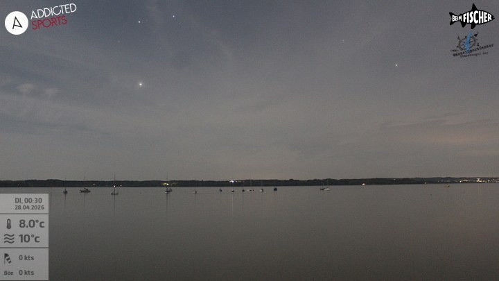 Archiv Foto Webcam Blick von Ammerland über den Starnberger See
