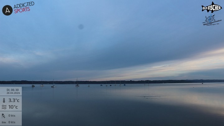 Archiv Foto Webcam Blick von Ammerland über den Starnberger See