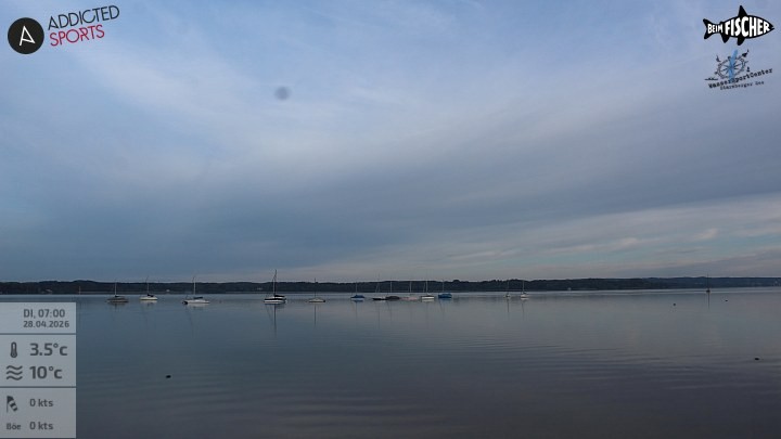 Archiv Foto Webcam Blick von Ammerland über den Starnberger See