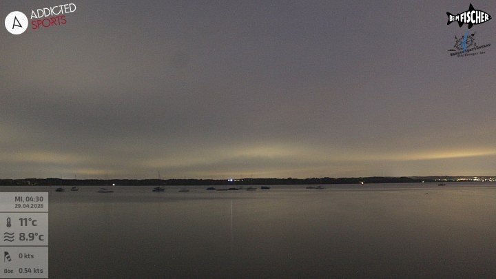 Archiv Foto Webcam Blick von Ammerland über den Starnberger See