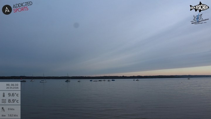 Archiv Foto Webcam Blick von Ammerland über den Starnberger See