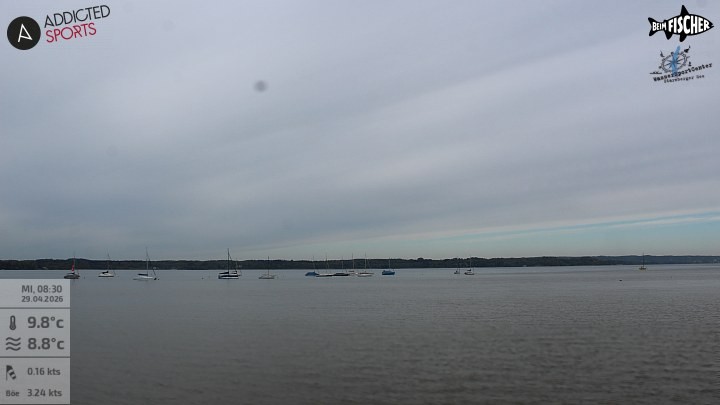 Archiv Foto Webcam Blick von Ammerland über den Starnberger See