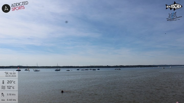 Archiv Foto Webcam Blick von Ammerland über den Starnberger See
