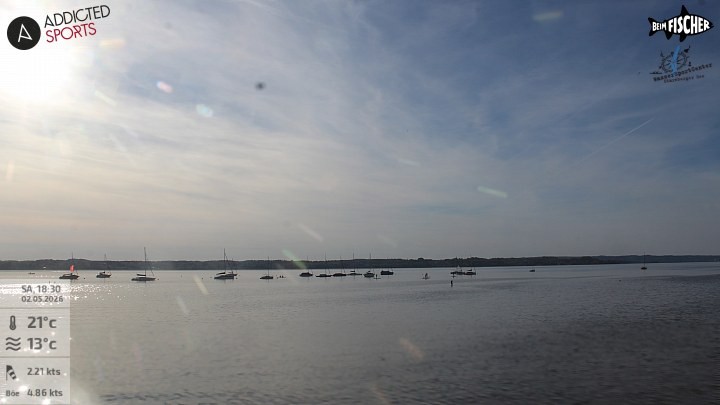 Archiv Foto Webcam Blick von Ammerland über den Starnberger See