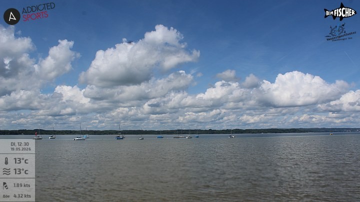 Archiv Foto Webcam Blick von Ammerland über den Starnberger See