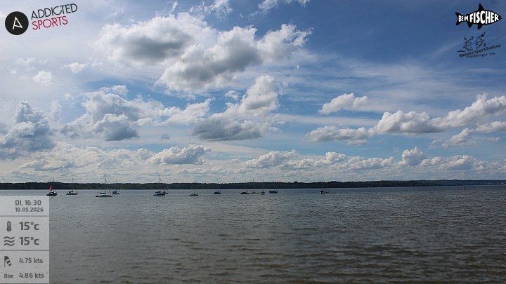 Archiv Foto Webcam Blick von Ammerland über den Starnberger See