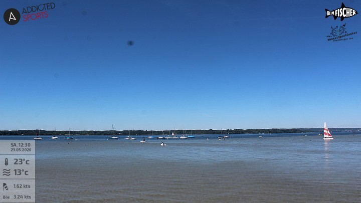 Archiv Foto Webcam Blick von Ammerland über den Starnberger See