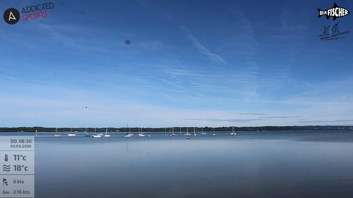 Archiv Foto Webcam Blick von Ammerland über den Starnberger See