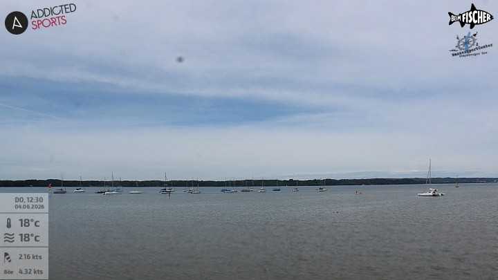 Archiv Foto Webcam Blick von Ammerland über den Starnberger See