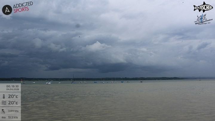 Archiv Foto Webcam Blick von Ammerland über den Starnberger See