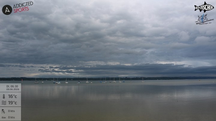 Archiv Foto Webcam Blick von Ammerland über den Starnberger See