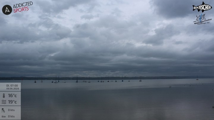 Archiv Foto Webcam Blick von Ammerland über den Starnberger See