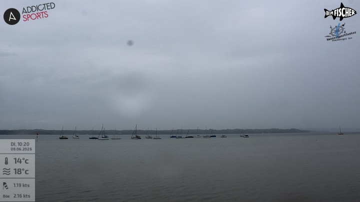 Archiv Foto Webcam Blick von Ammerland über den Starnberger See