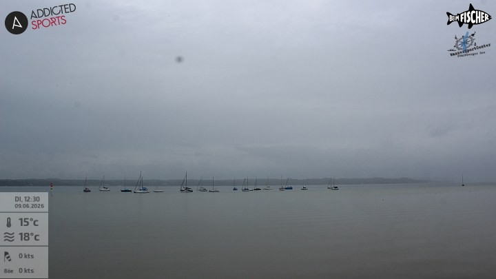 Archiv Foto Webcam Blick von Ammerland über den Starnberger See