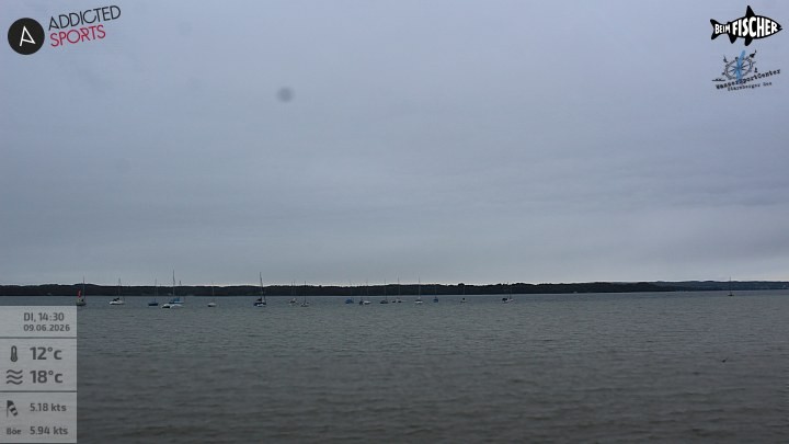 Archiv Foto Webcam Blick von Ammerland über den Starnberger See
