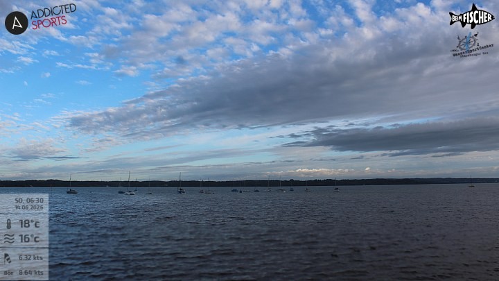 Archiv Foto Webcam Blick von Ammerland über den Starnberger See
