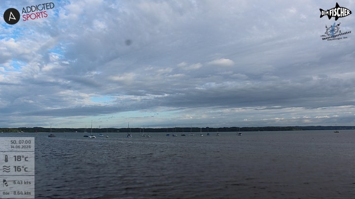 Archiv Foto Webcam Blick von Ammerland über den Starnberger See
