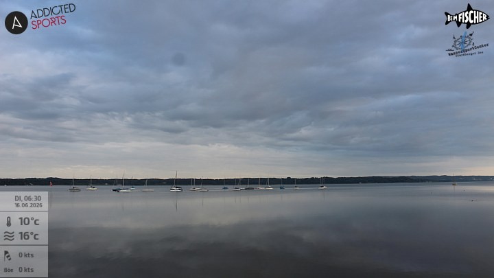Archiv Foto Webcam Blick von Ammerland über den Starnberger See
