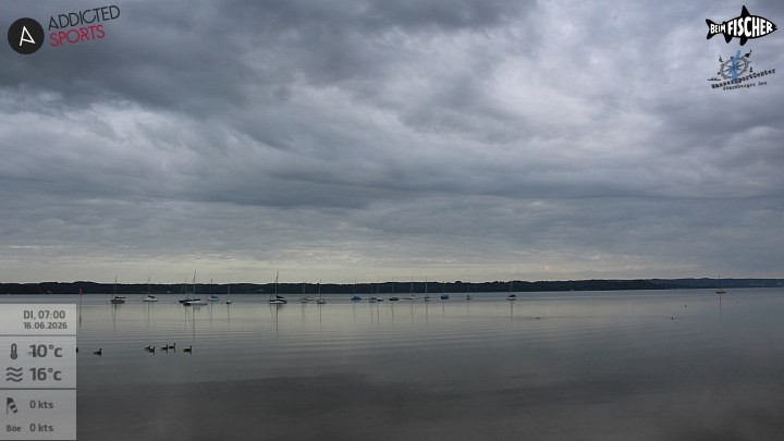Archiv Foto Webcam Blick von Ammerland über den Starnberger See