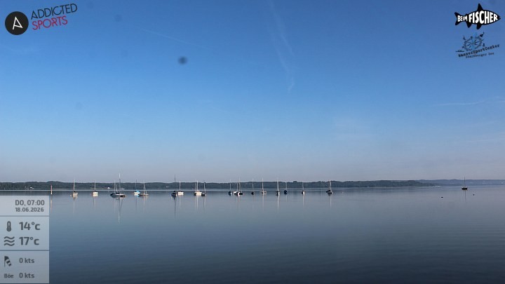 Archiv Foto Webcam Blick von Ammerland über den Starnberger See