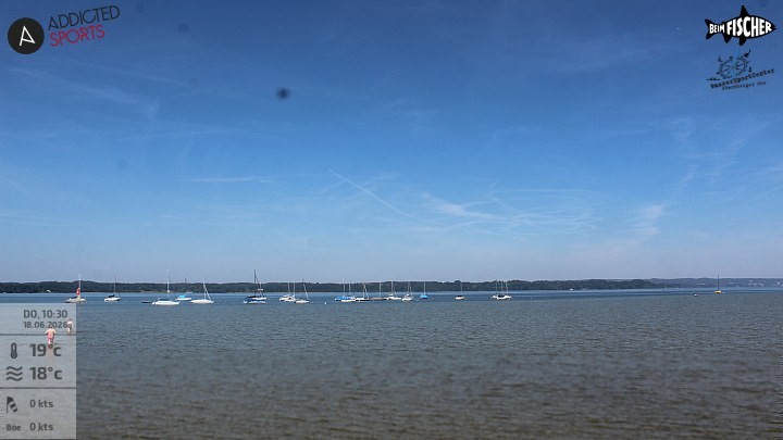 Archiv Foto Webcam Blick von Ammerland über den Starnberger See