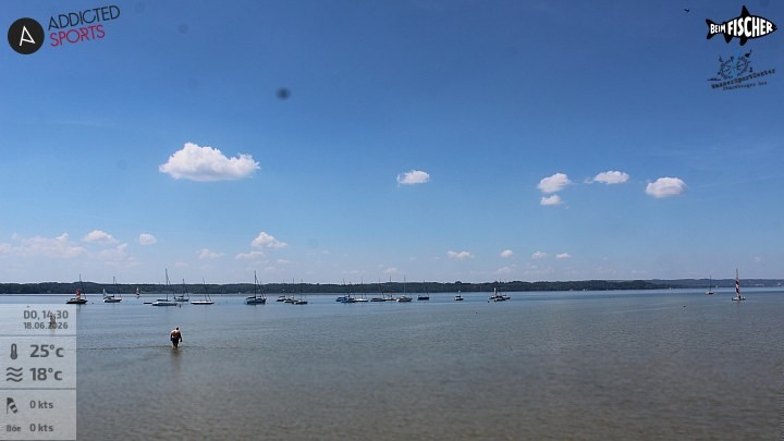 Archiv Foto Webcam Blick von Ammerland über den Starnberger See