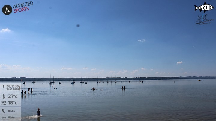 Archiv Foto Webcam Blick von Ammerland über den Starnberger See