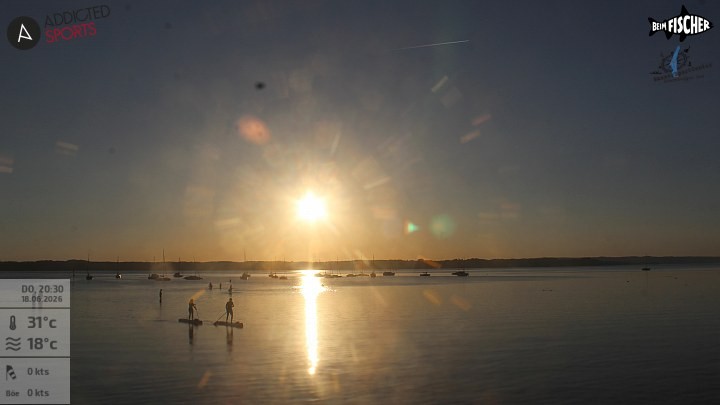 Archiv Foto Webcam Blick von Ammerland über den Starnberger See
