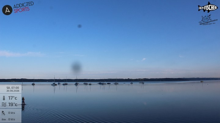 Archiv Foto Webcam Blick von Ammerland über den Starnberger See