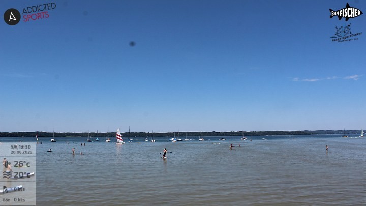 Archiv Foto Webcam Blick von Ammerland über den Starnberger See