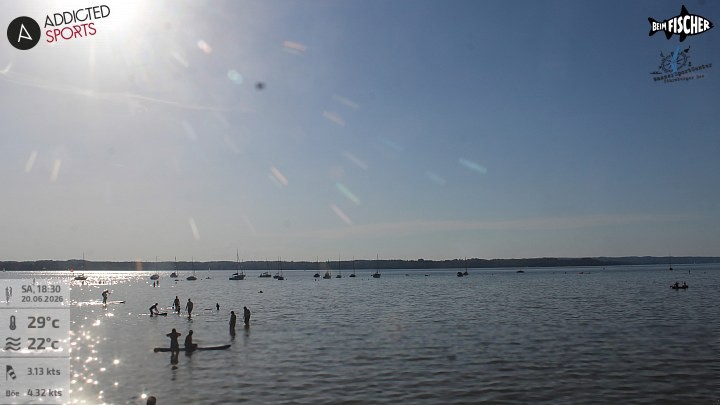 Archiv Foto Webcam Blick von Ammerland über den Starnberger See