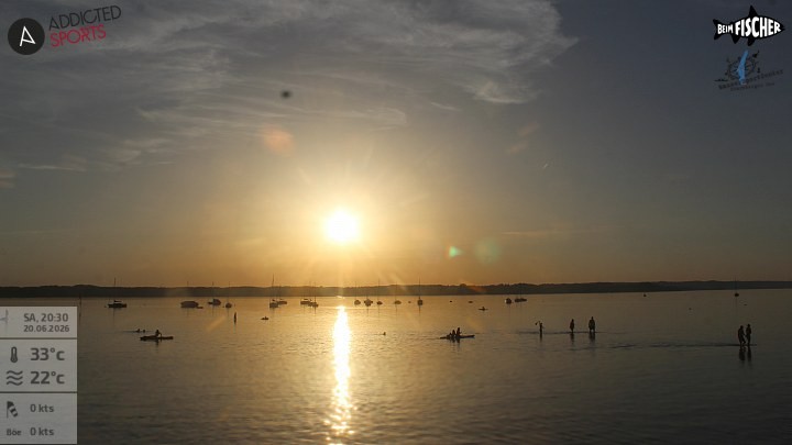 Archiv Foto Webcam Blick von Ammerland über den Starnberger See