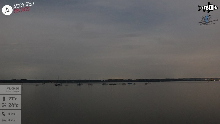 Archiv Foto Webcam Blick von Ammerland über den Starnberger See